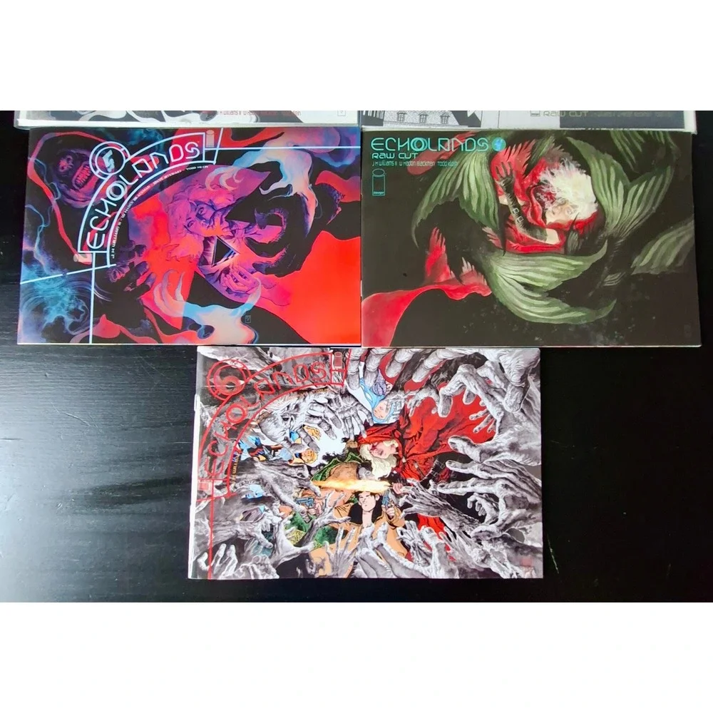 Echolands Lot 7 Books #1 #3 #4 #5 #6 Raw Cut Variants Image Comics NM NM+